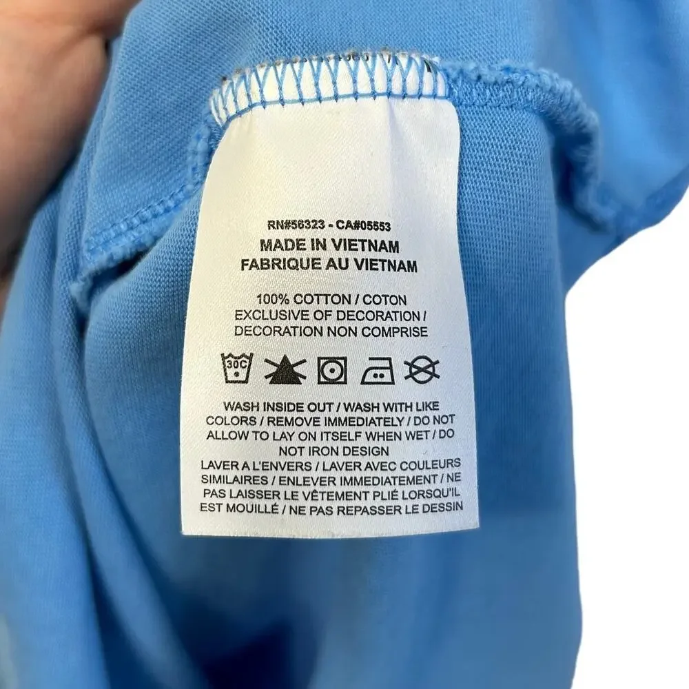 Nike Sportswear Short Sleeve T-Shirt Dress Big Kids Girl's Sz L Blue Colorblock